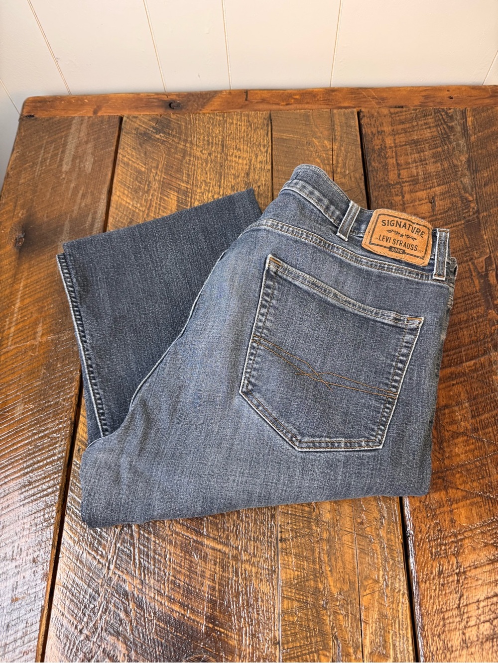 Levi’s Signature Gold Men’s Regular Fit Stretch Jeans 38x32 Blue
